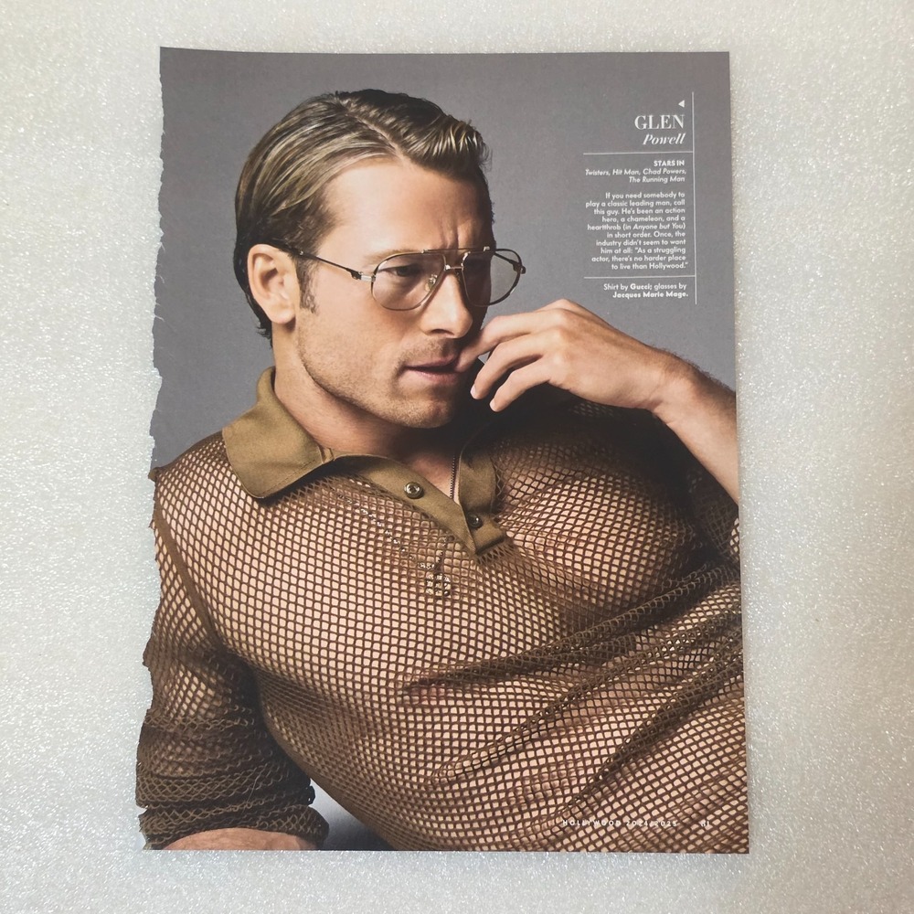 Glen Powell Twisters The Running Man article Vanity Fair Hollywood 2024/2025